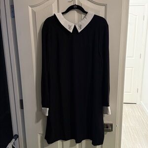 Victoria Beckham x Target Bunny Collared Black Dress